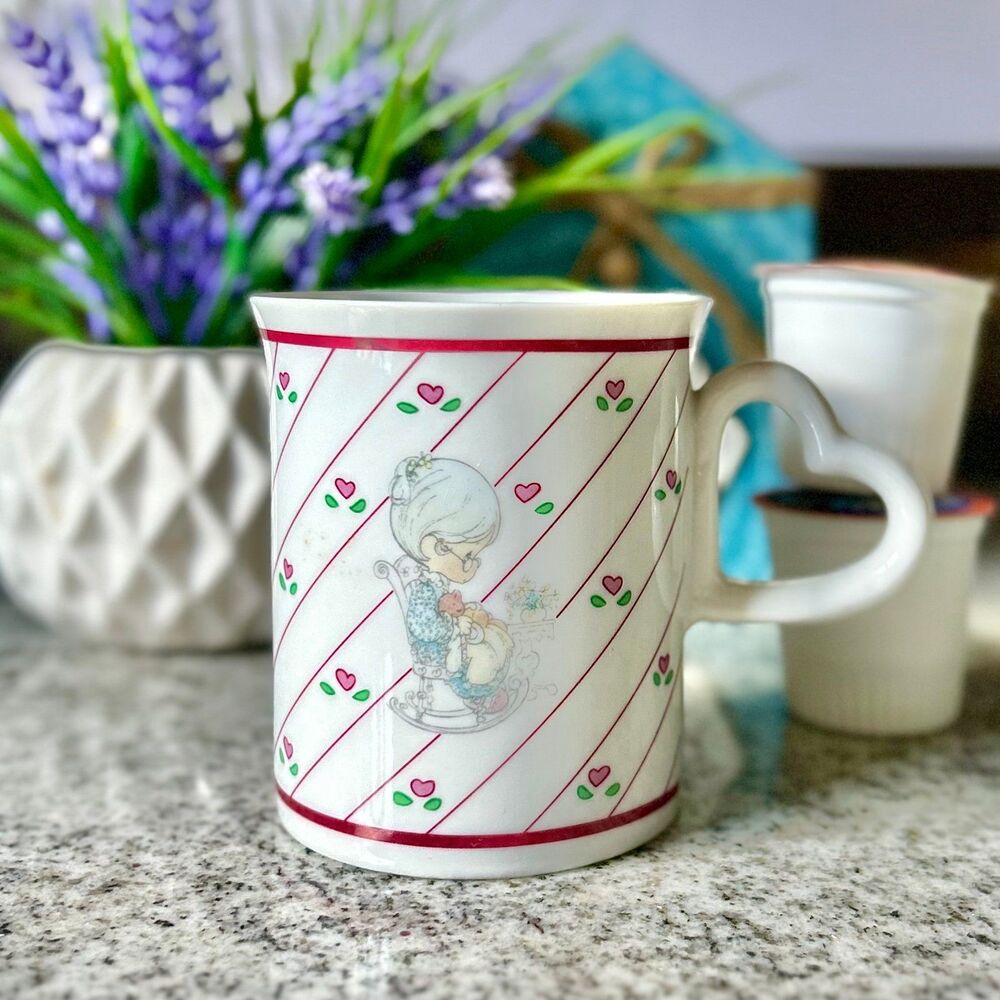 Precious Moments Enesco Porcelain Mug Grandma + Baby "Love Is Patient"